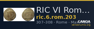 RIC VI Rome 203 — CANOA