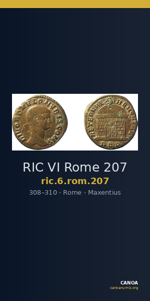 RIC VI Rome 207 — CANOA