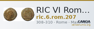 RIC VI Rome 207 — CANOA