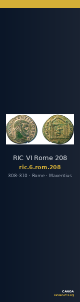 RIC VI Rome 208 — CANOA