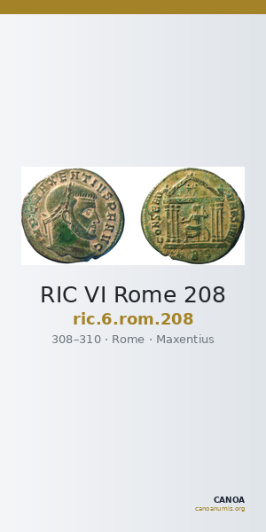 RIC VI Rome 208 — CANOA