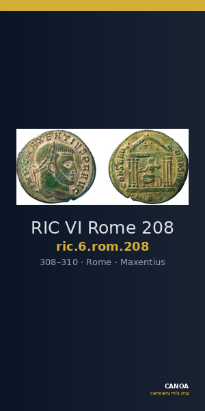 RIC VI Rome 208 — CANOA