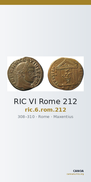 RIC VI Rome 212 — CANOA