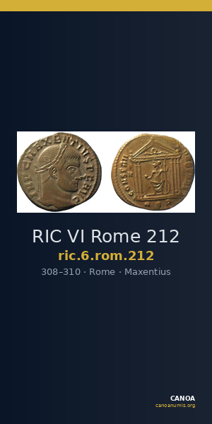 RIC VI Rome 212 — CANOA