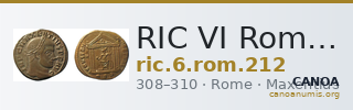 RIC VI Rome 212 — CANOA