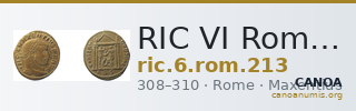 RIC VI Rome 213 — CANOA