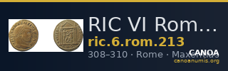 RIC VI Rome 213 — CANOA