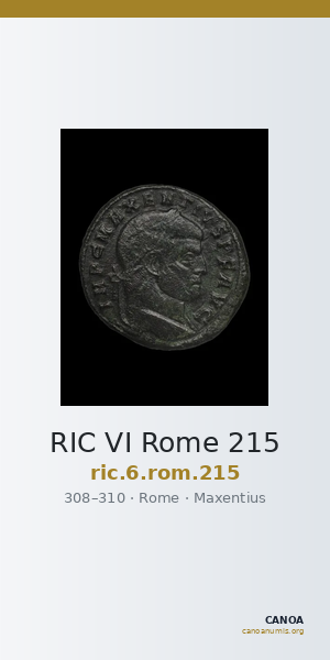 RIC VI Rome 215 — CANOA