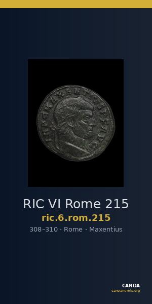 RIC VI Rome 215 — CANOA