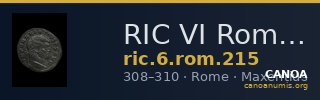 RIC VI Rome 215 — CANOA