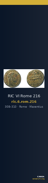 RIC VI Rome 216 — CANOA