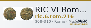 RIC VI Rome 216 — CANOA