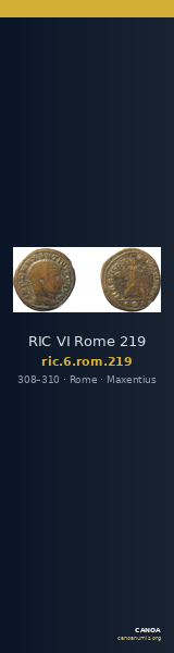 RIC VI Rome 219 — CANOA
