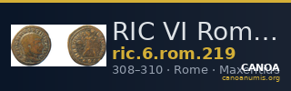RIC VI Rome 219 — CANOA