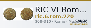 RIC VI Rome 220 — CANOA