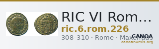 RIC VI Rome 226 — CANOA