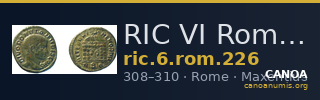 RIC VI Rome 226 — CANOA