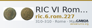 RIC VI Rome 227 — CANOA