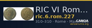 RIC VI Rome 227 — CANOA