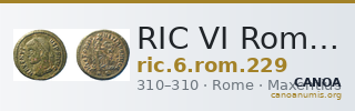 RIC VI Rome 229 — CANOA