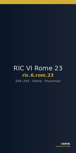 RIC VI Rome 23 — CANOA