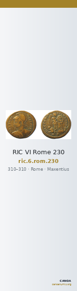 RIC VI Rome 230 — CANOA