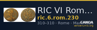 RIC VI Rome 230 — CANOA