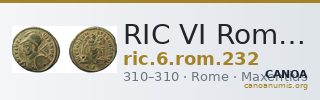 RIC VI Rome 232 — CANOA