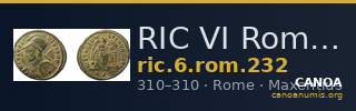 RIC VI Rome 232 — CANOA