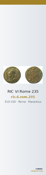 RIC VI Rome 235 — CANOA