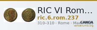 RIC VI Rome 237 — CANOA