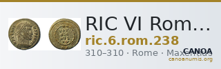 RIC VI Rome 238 — CANOA
