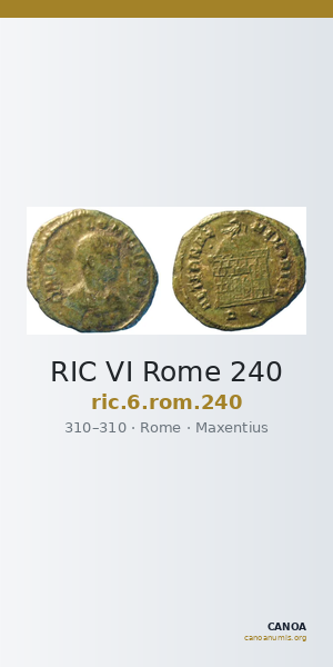 RIC VI Rome 240 — CANOA