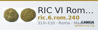 RIC VI Rome 240 — CANOA