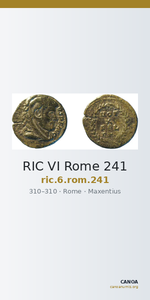 RIC VI Rome 241 — CANOA