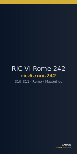 RIC VI Rome 242 — CANOA