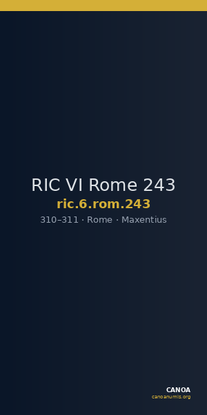 RIC VI Rome 243 — CANOA