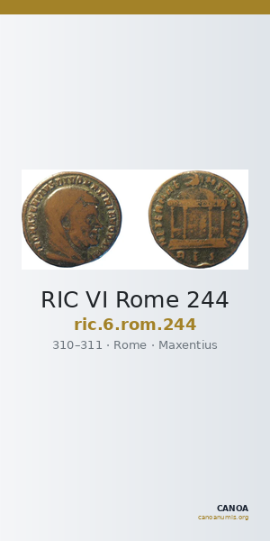 RIC VI Rome 244 — CANOA