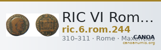 RIC VI Rome 244 — CANOA