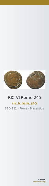 RIC VI Rome 245 — CANOA