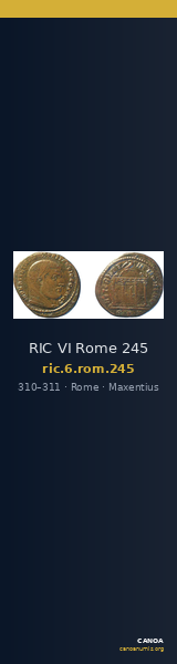 RIC VI Rome 245 — CANOA