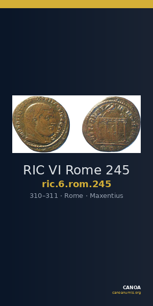 RIC VI Rome 245 — CANOA