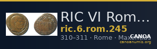 RIC VI Rome 245 — CANOA