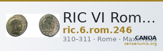 RIC VI Rome 246 — CANOA