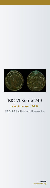 RIC VI Rome 249 — CANOA