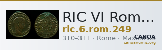 RIC VI Rome 249 — CANOA