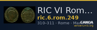 RIC VI Rome 249 — CANOA