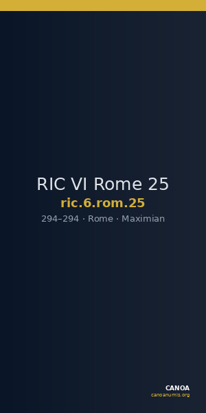 RIC VI Rome 25 — CANOA