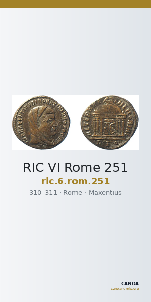 RIC VI Rome 251 — CANOA