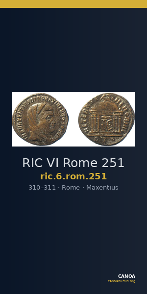 RIC VI Rome 251 — CANOA